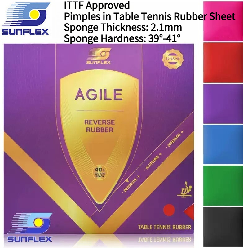 Badminton Background - SUNFLEX AGILE Colorful Table Tennis Rubber