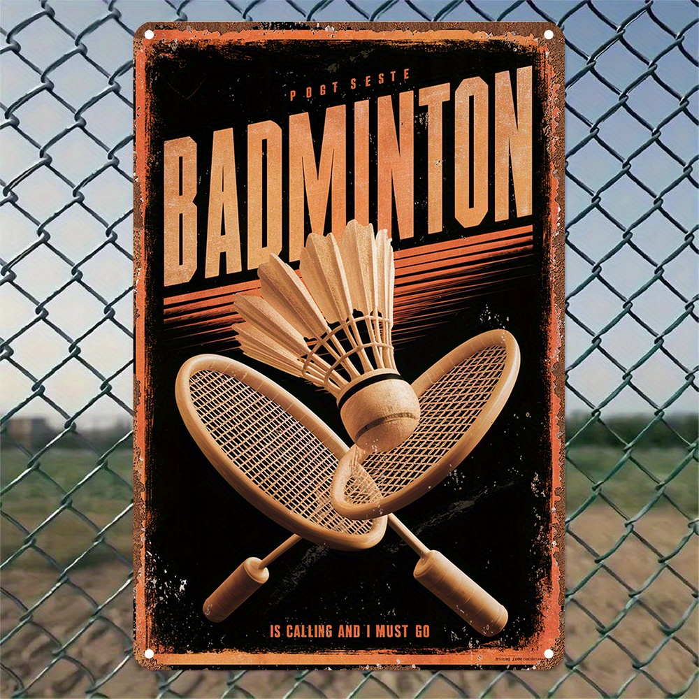 Badminton Europe - 2026 1pc Vintage Badminton Metal Sign,