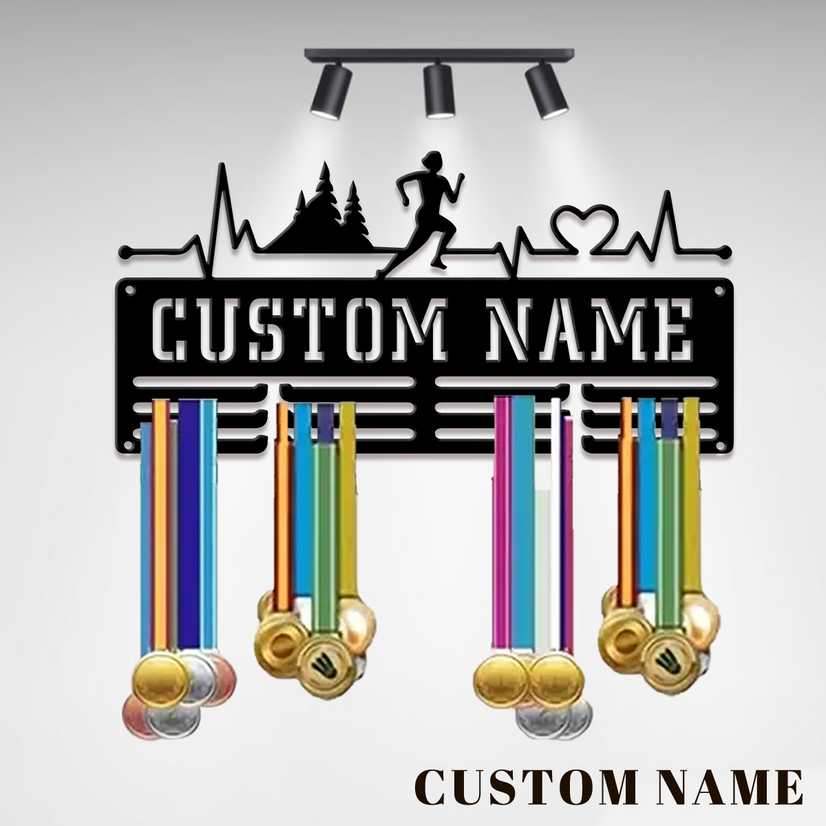 Badminton Zone - custom Marathon Sports Metal medal display