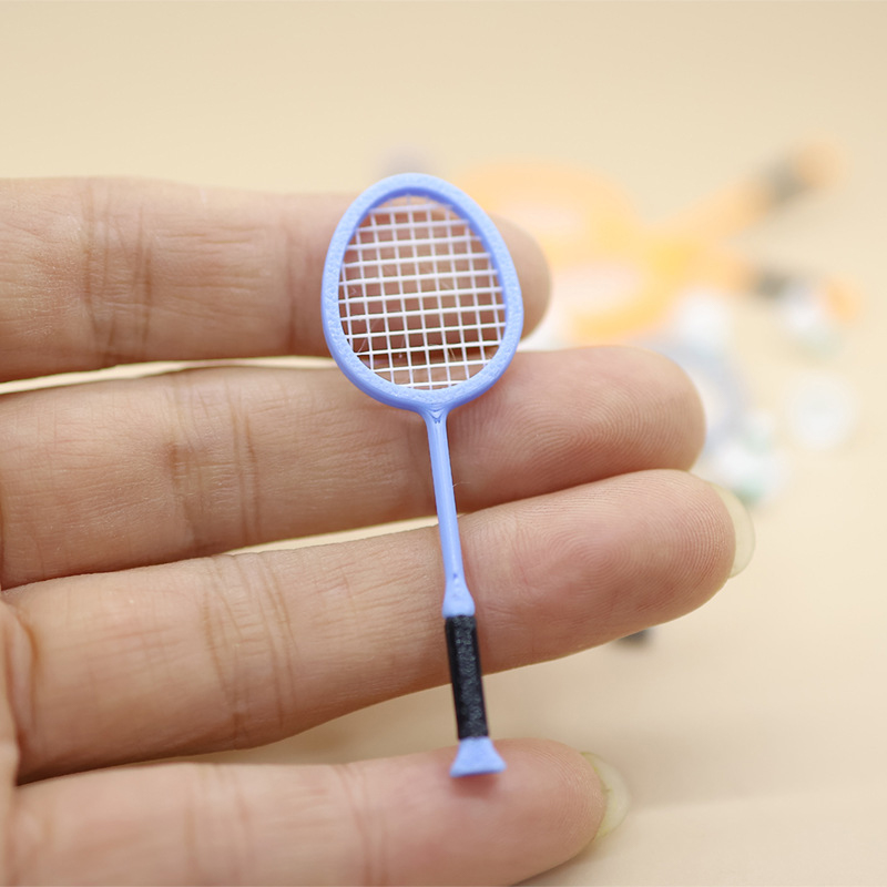 Badminton Europe - 1pair Miniature Badminton Racket 1:12 Scale