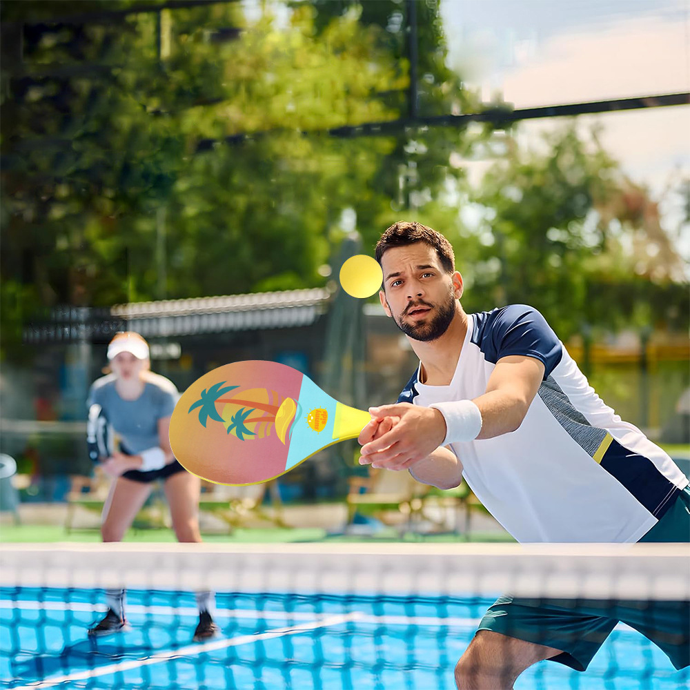 Cartoon Thickened Beach Badmin – Badminton Background Bewertung und Preis