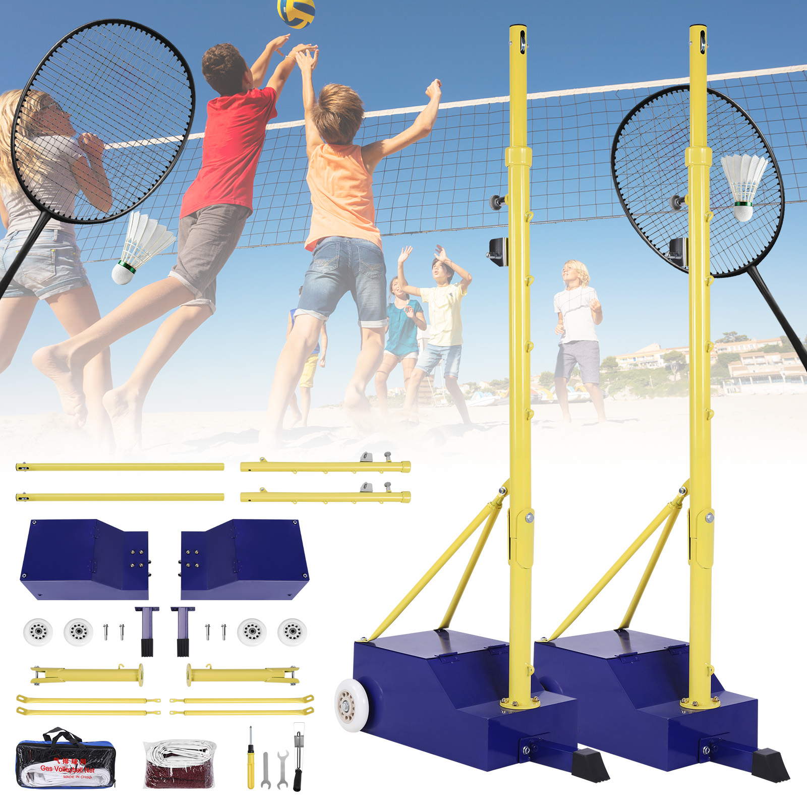 Volleyball Poles Heavy Duty Ba – Badminton Badminton Bewertung und Preis