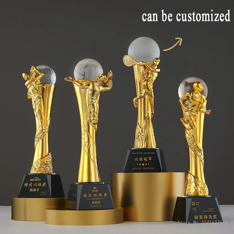 Customized Resin Trophy For Vo – Badminton Europe Bewertung und Preis