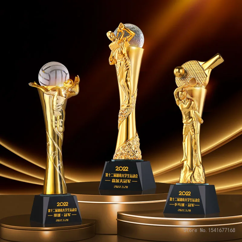 Customized Resin Trophy For Vo – Badminton Europe Bewertung und Preis