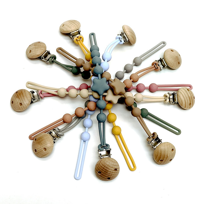 1/18pcs Teether Chain Baby Sil – String Tension Clip Bewertung und Preis