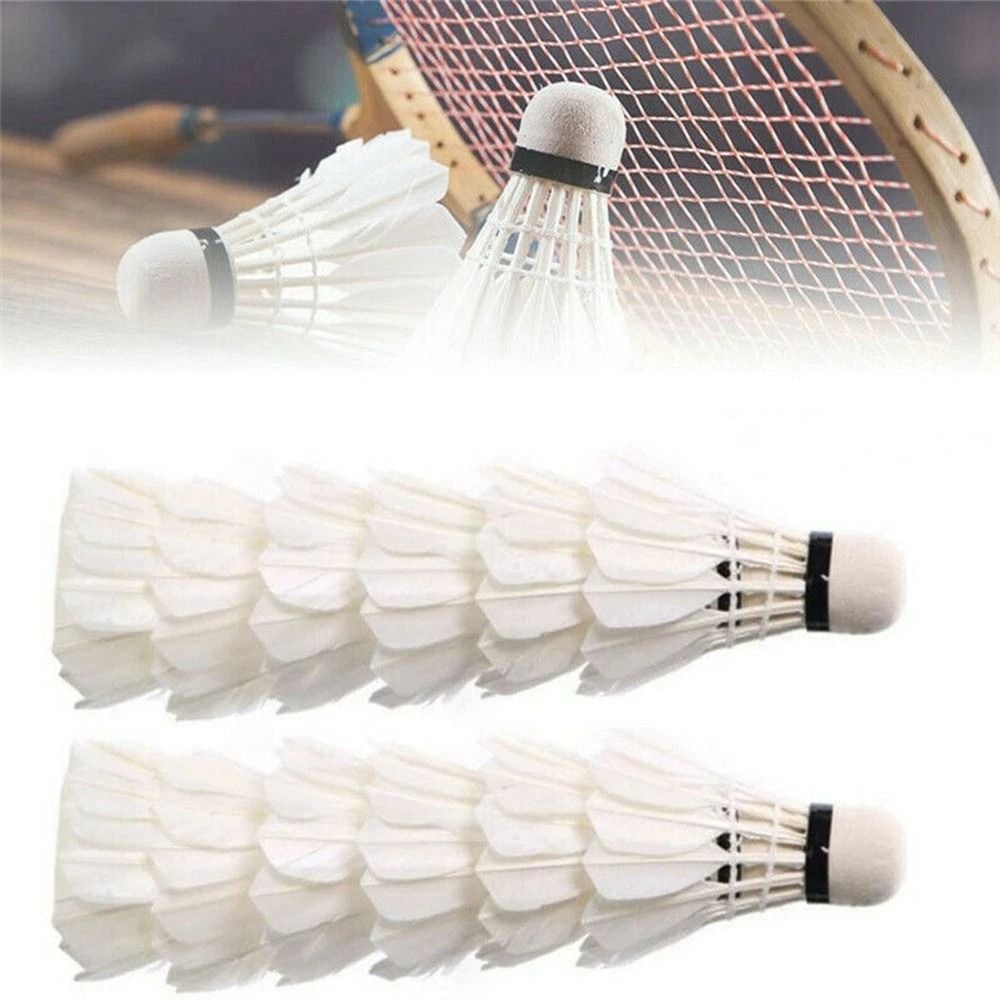 3/6/12Pcs New White Badminton  – Badminton House Bewertung und Preis