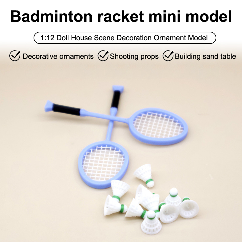 1Pair 1:12 Dollhouse Badminton – Badminton House Bewertung und Preis