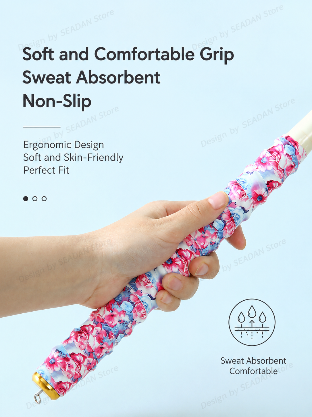 1.5m Floral Dragon Pattern Fis – Badminton Grip Tape Bewertung und Preis