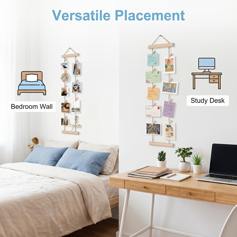 Natural Wood Photo Hanging Rop – String Tension Clip Bewertung und Preis