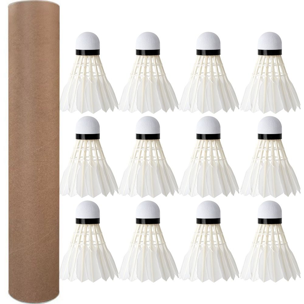 3/6/12Pcs New White Badminton  – Badminton House Bewertung und Preis