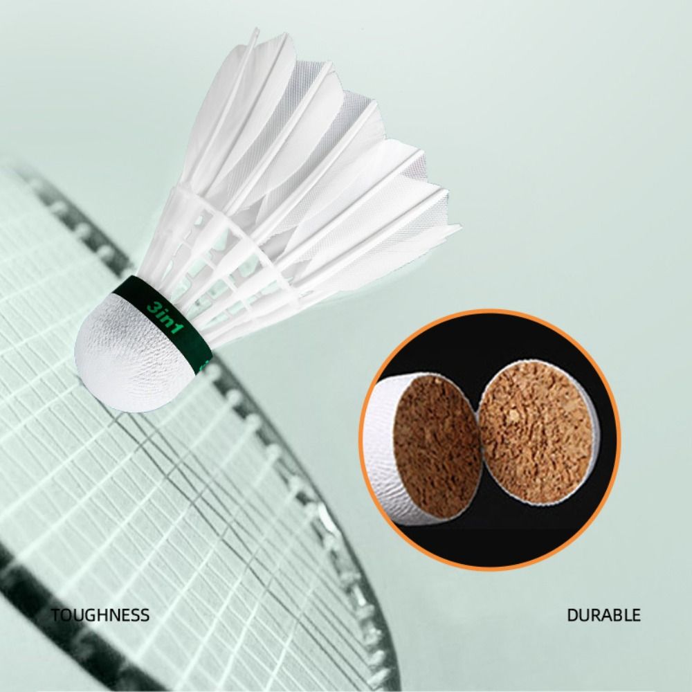 3/6/12Pcs New White Badminton  – Badminton House Bewertung und Preis