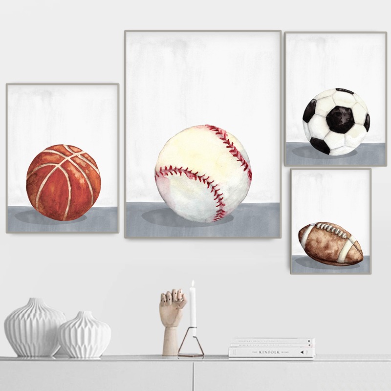 Sport Balls Poster Soccer Foot – Badminton Zone Bewertung und Preis