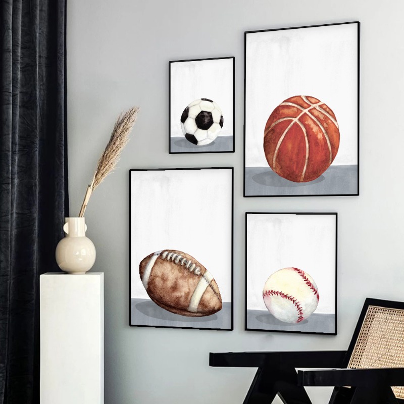 Sport Balls Poster Soccer Foot – Badminton Zone Bewertung und Preis
