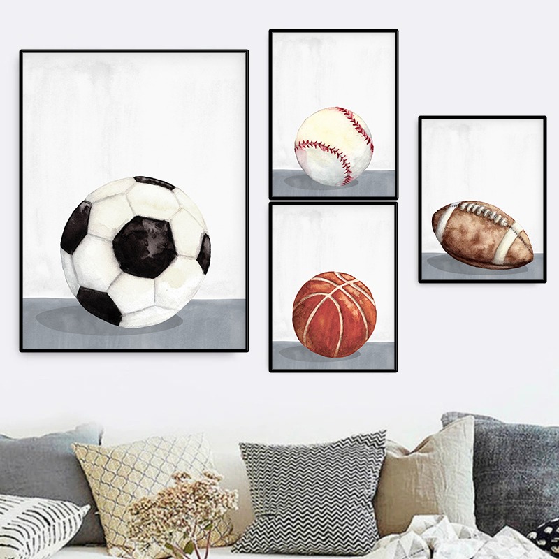 Sport Balls Poster Soccer Foot – Badminton Zone Bewertung und Preis
